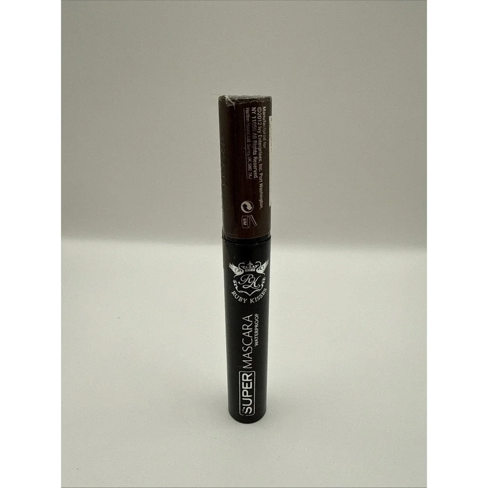 RUBY KISSES SUPER MASCARA‎ WATERPROOF LONG LENGTH JUMBO BRUSH Dark Brown MA04C